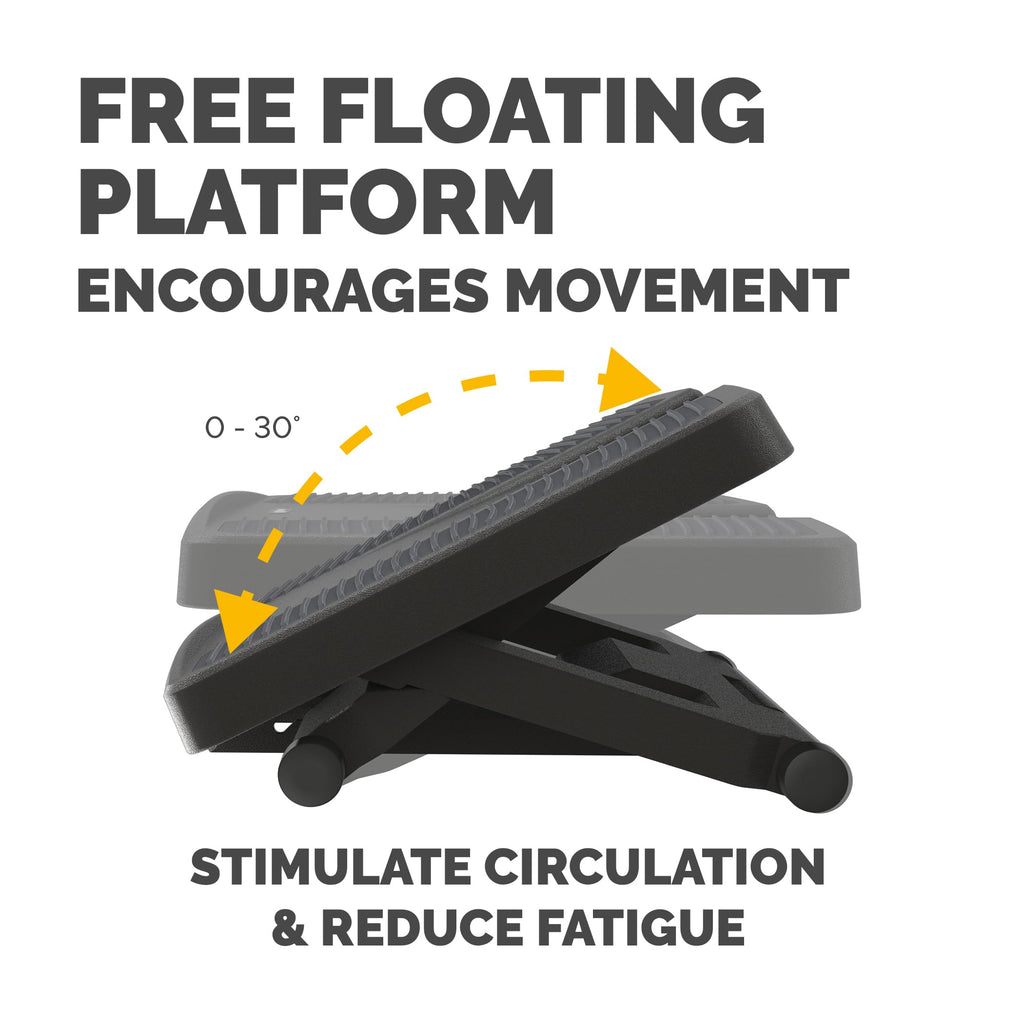 Fellowes Professional Series Ergonomic Foot Rest | Adjustable Massage