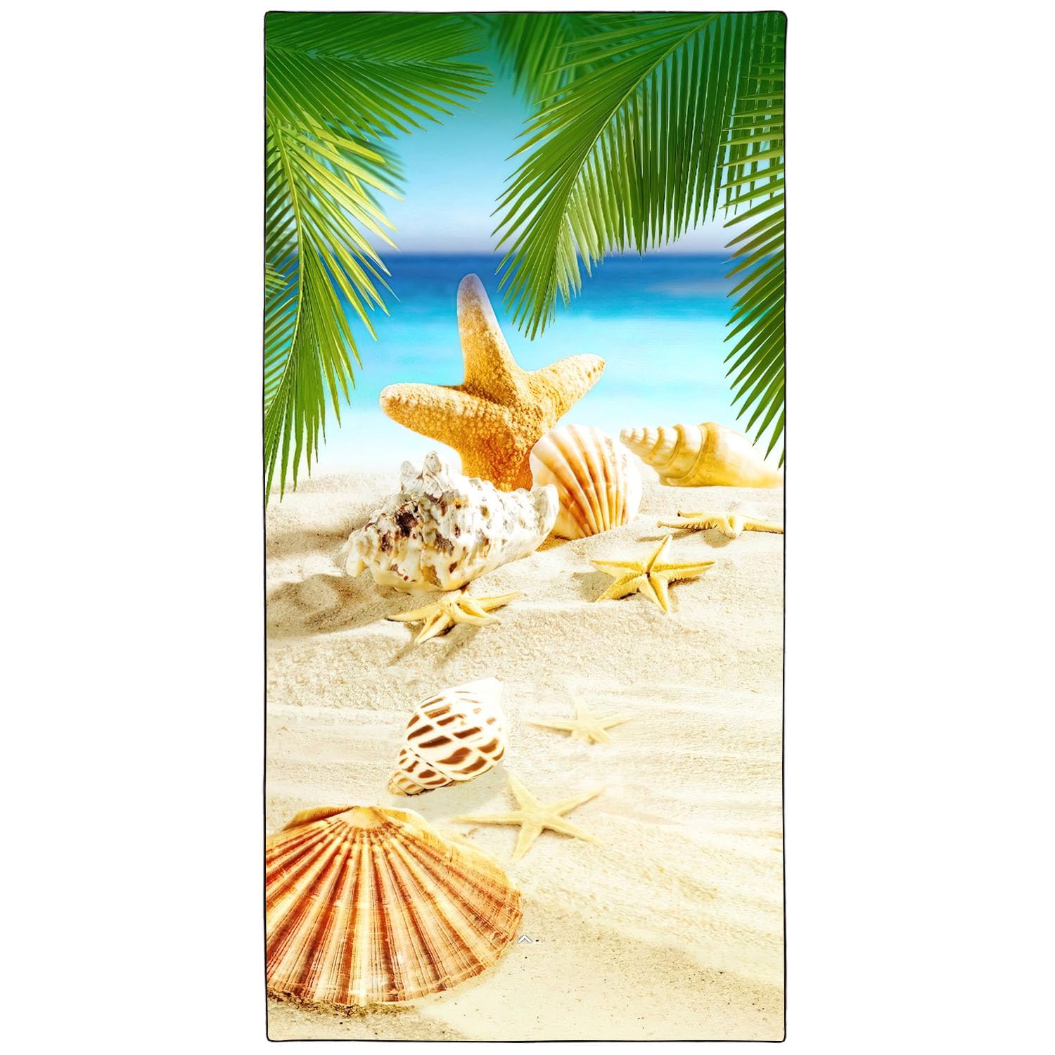 YISUMEI Starfish Microfibre Beach Towel – Extra Large Sand Proof Quick Dry