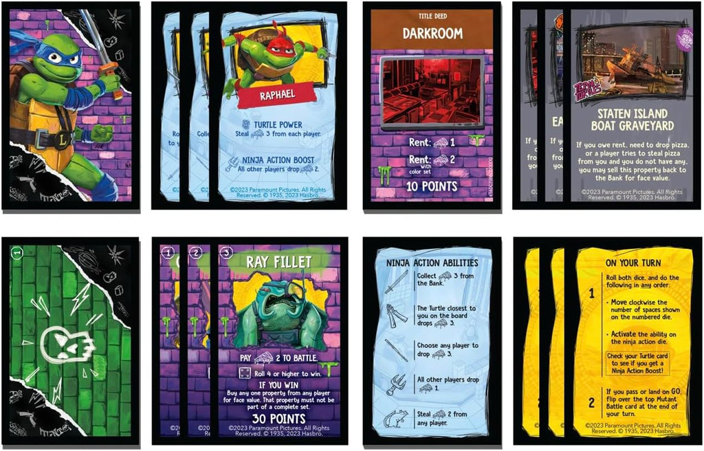 Monopoly Teenage Mutant Ninja Turtles: Mutant Mayhem Board Game