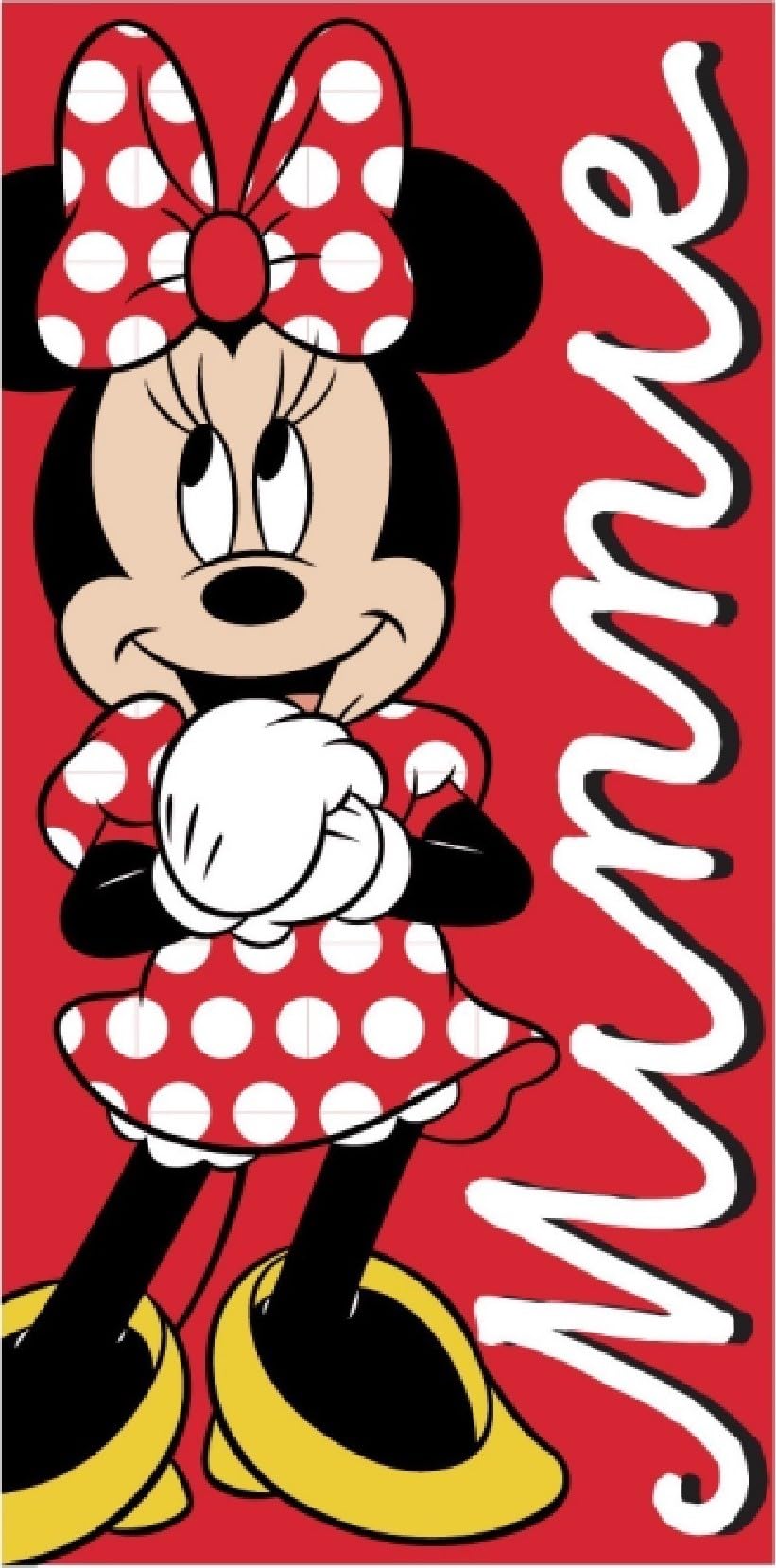 Disney Minnie Mouse Beach Towel – Sand-Free Microfiber, 70x140 cm