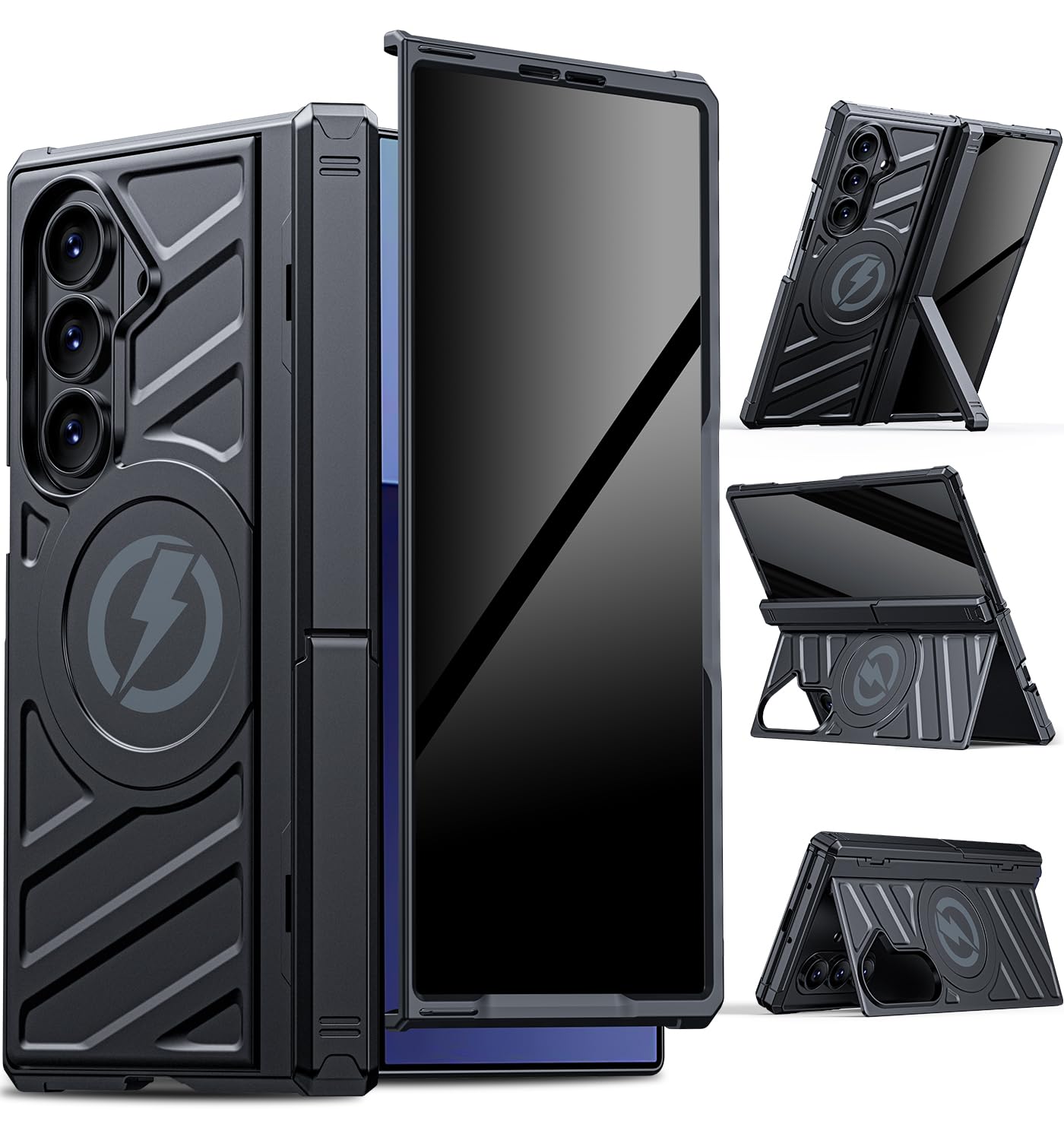 LEIAU Samsung Galaxy Z Fold 7 Case - MagSafe Heavy Duty Armor Cover
