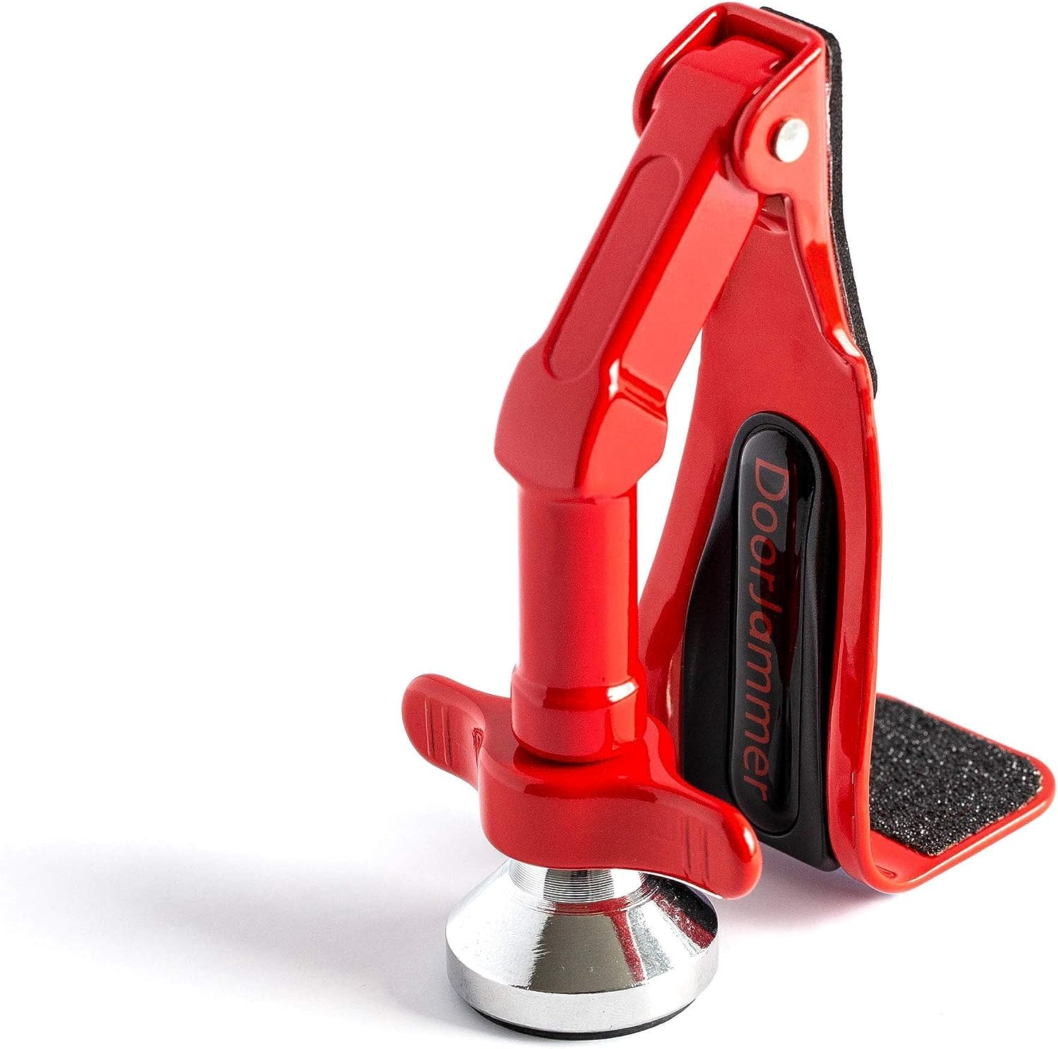 DoorJammer Portable Door Lock Brace for Home Security & Travel, Red