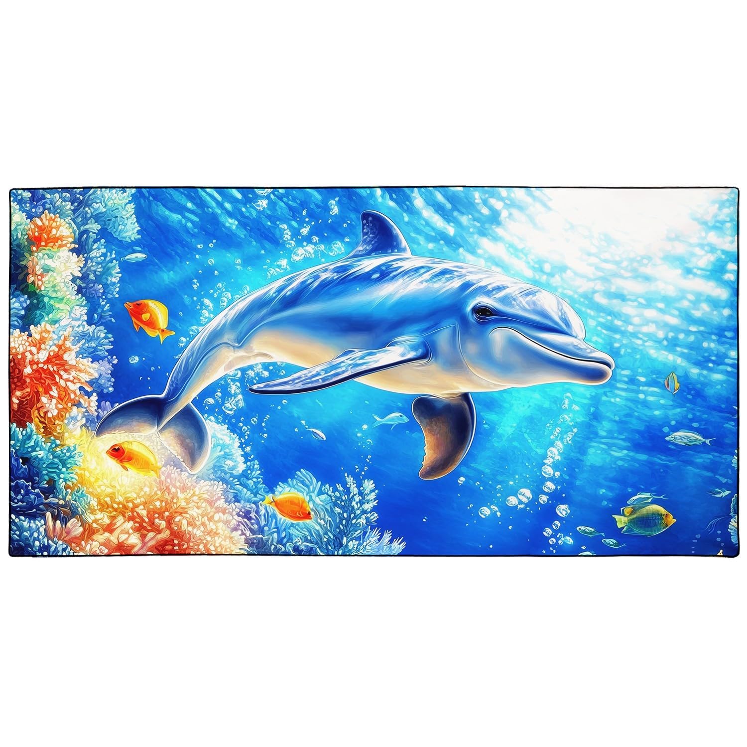 YISUMEI Ocean Dolphin Beach Towel | Extra Large Quick Dry Microfibre