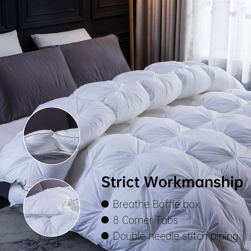 Three Geese Goose Feather & Down Duvet | 10.5 Tog Organic Cotton - Double