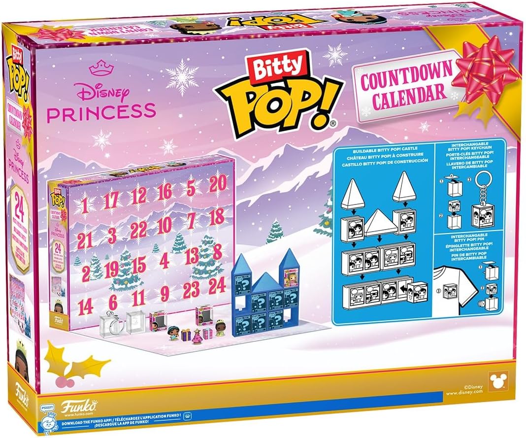Funko Bitty Pop! Disney Princess Advent Calendar – 24 Mini Figures