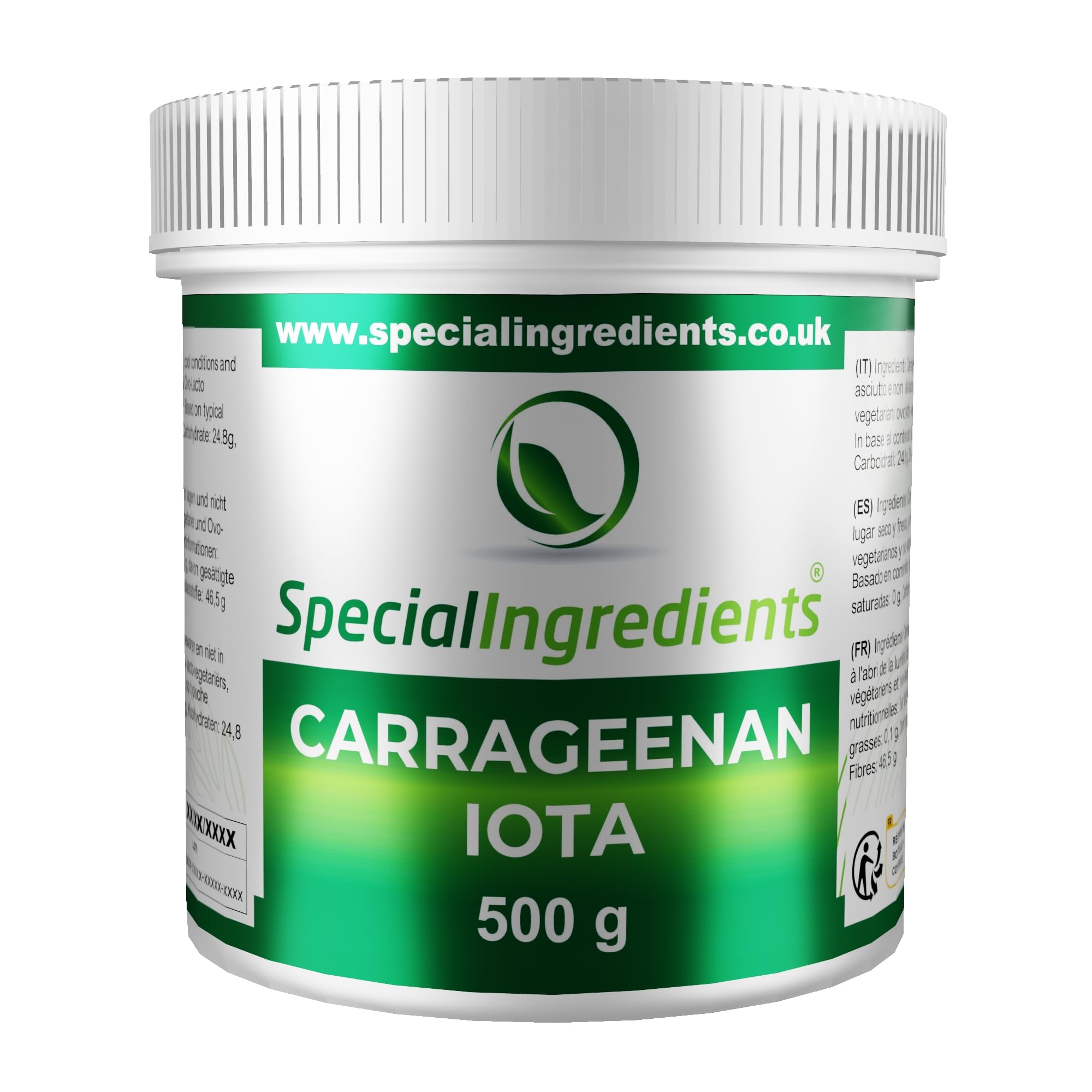 Special Ingredients Carrageenan Iota Powder - 500g Food Grade Vegan