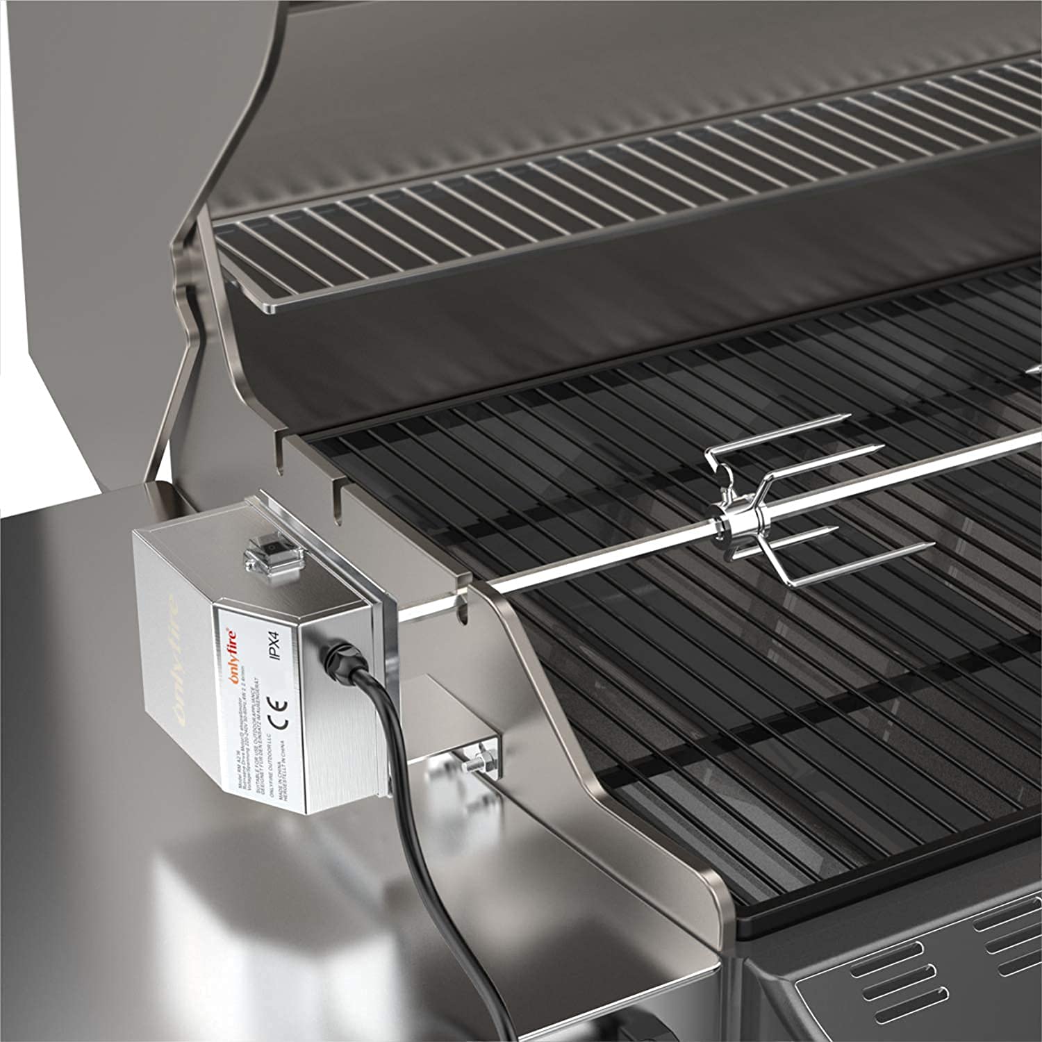 Onlyfire Heavy Duty Stainless Steel Rotisserie Motor | 18kg Capacity