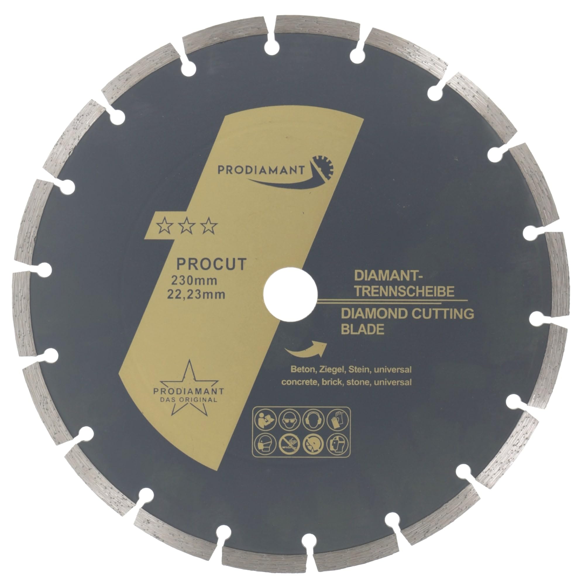 PRODIAMANT Diamond Cutting Disc 230mm - Universal Concrete & Stone Blade