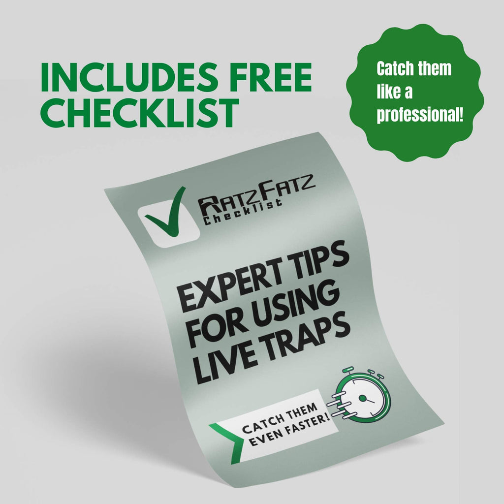 RatzFatz Humane Rat Traps – 2 Pack Reusable Live Catch Mouse Traps, 30cm