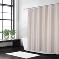 Jolof Store Flax Linen Heavyweight Shower Curtain - Ivory, 180x180cm