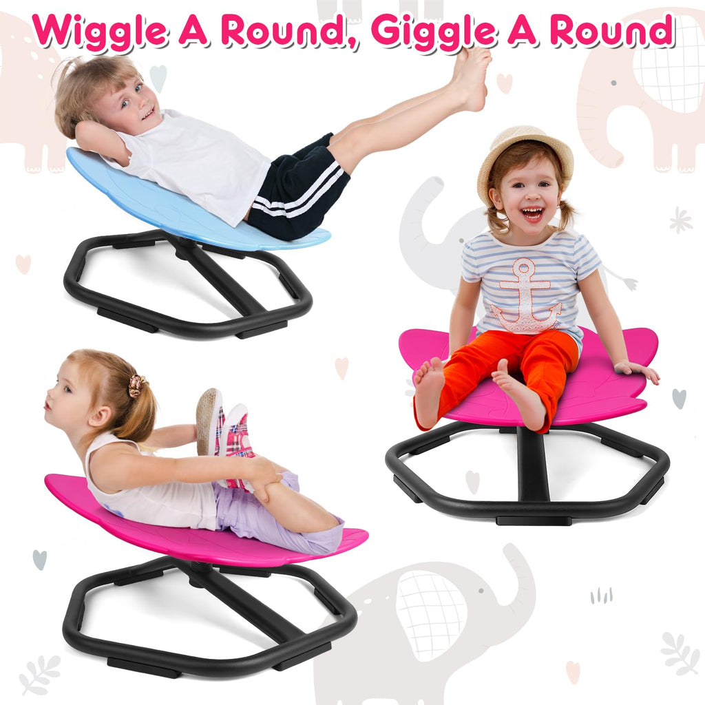 TERRAMUS Elephant Swivel Chair – 360 Sensory Sit and Spin Toy for Kids