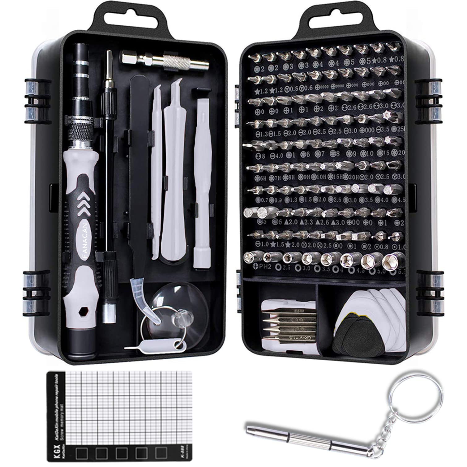 FANACAN 130-in-1 Precision Screwdriver Set | Magnetic Repair Tool Kit