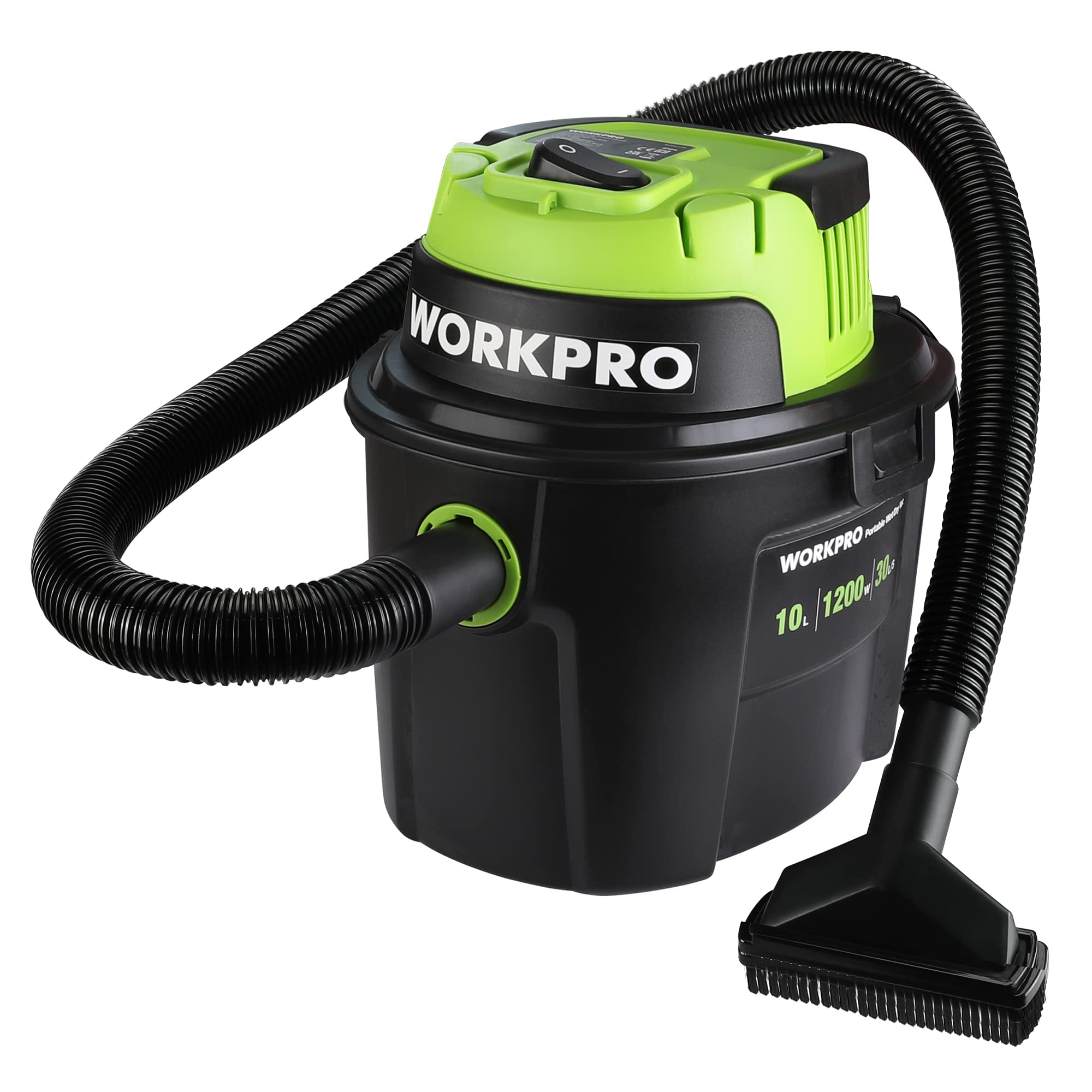 WORKPRO 1200W Wet and Dry Vacuum Cleaner | 10L 3-in-1 Shop Vac