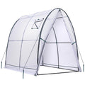 Ohuhu Walk-in Tunnel Greenhouse | Heavy Duty Gothic Arch PE Cover, White