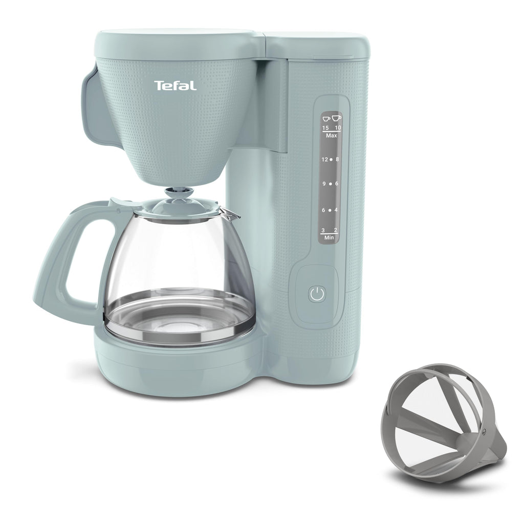 Tefal Morning Filter Coffee Maker – 1.25L Eucalyptus Drip Machine