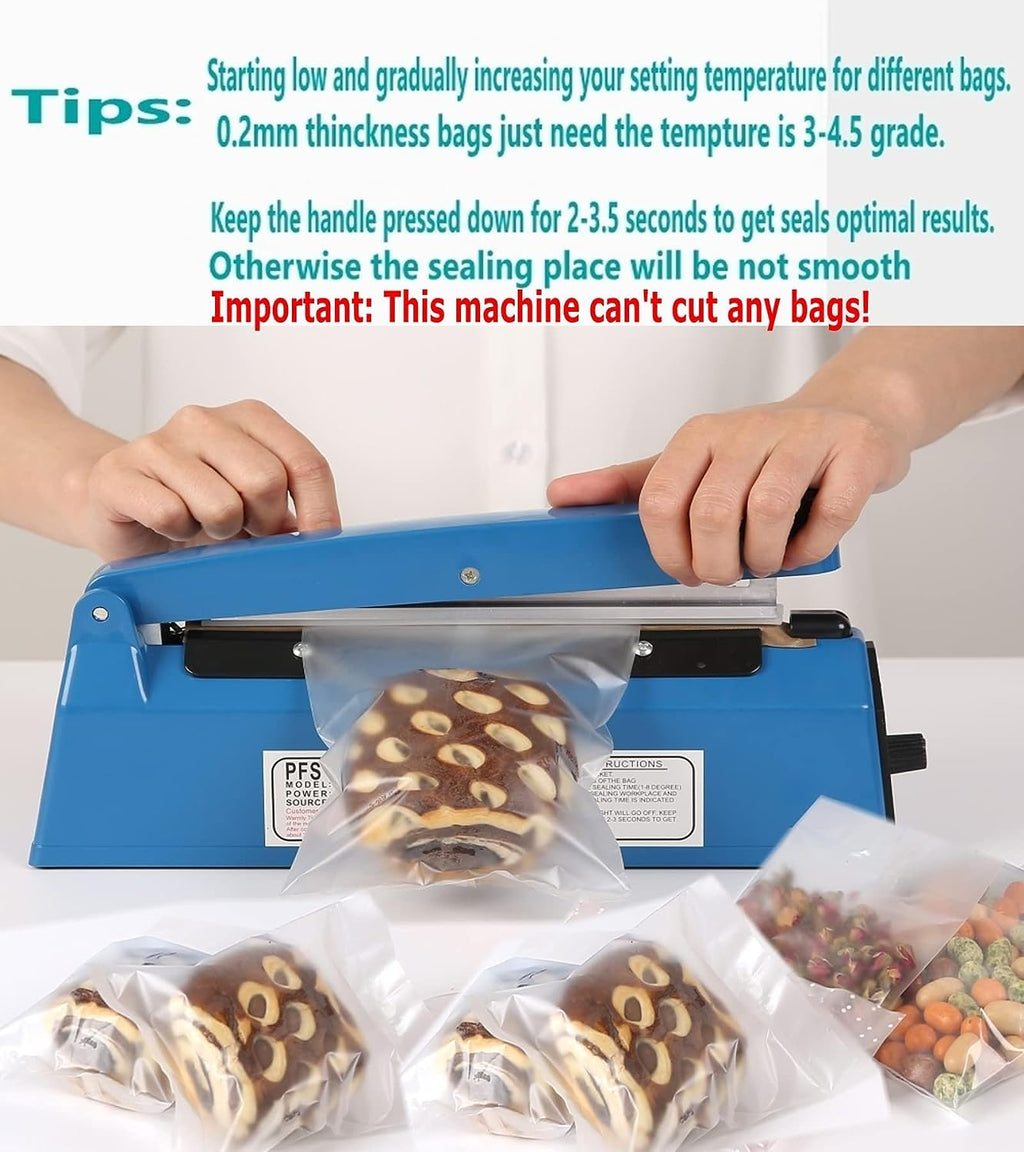 12" Impulse Heat Sealer – 8 Modes for Plastic & Poly Bags