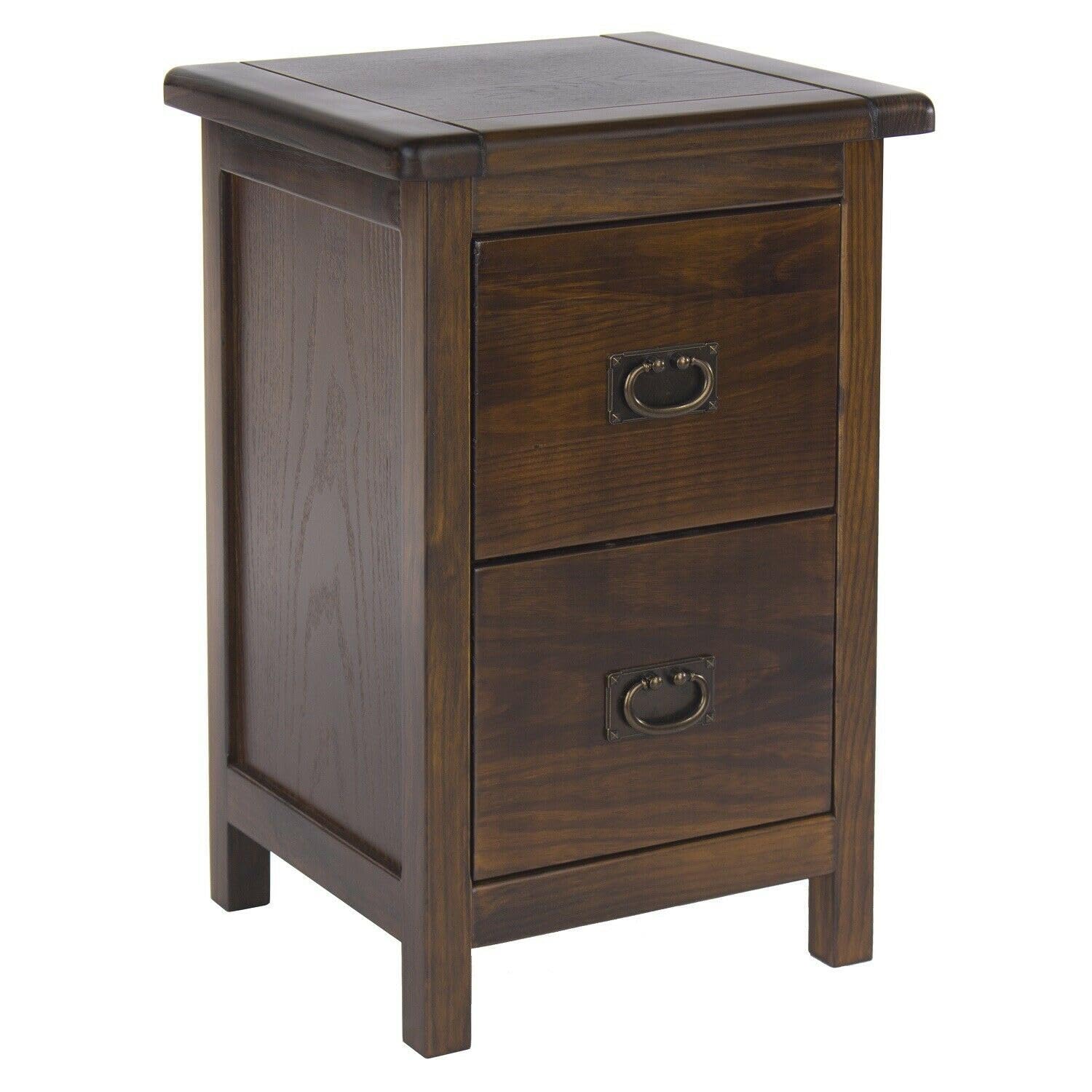 Denver Bedside Cabinet – Solid Pine 2 Drawer Nightstand