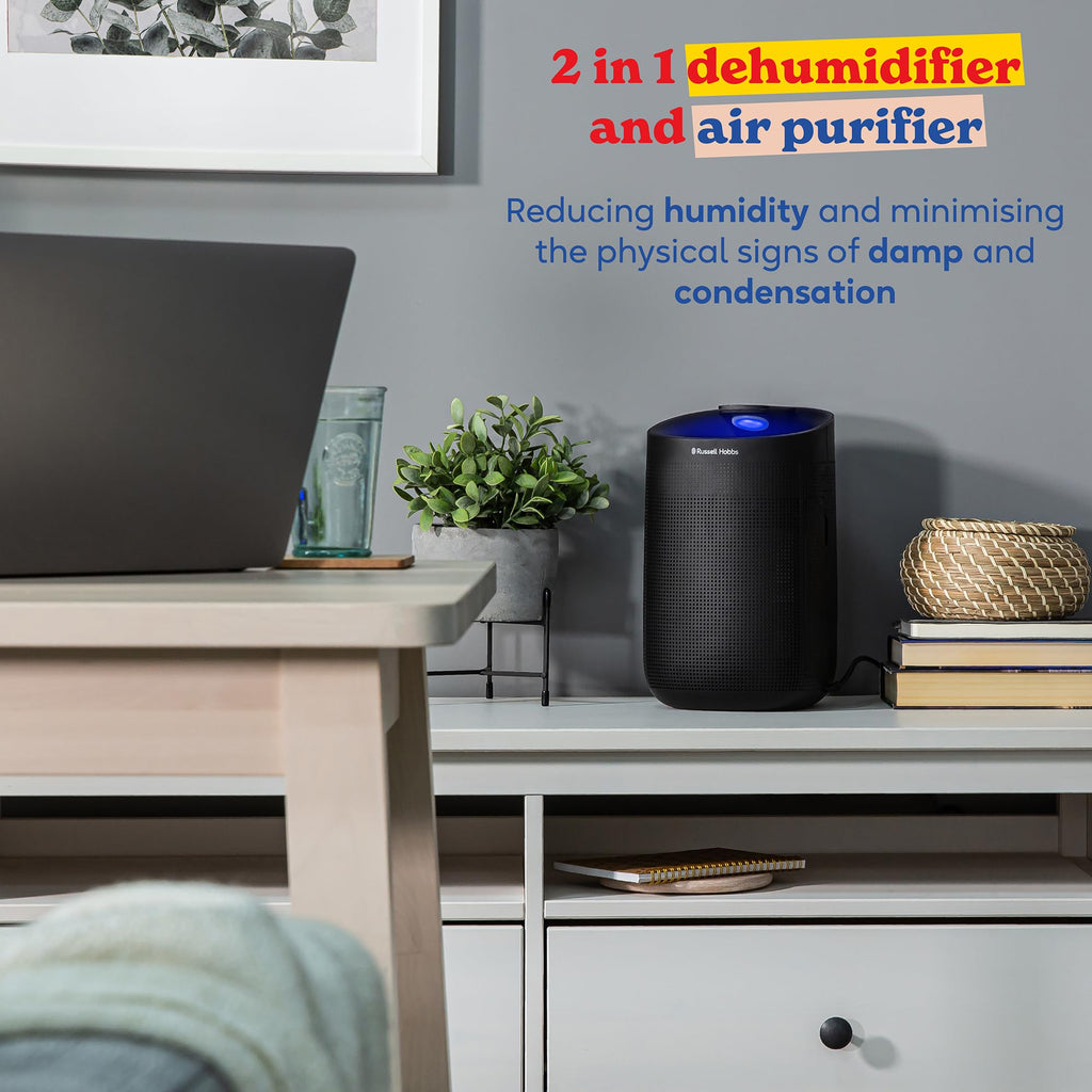 Russell Hobbs RHDH1101B 2-in-1 Dehumidifier & Air Purifier - Black