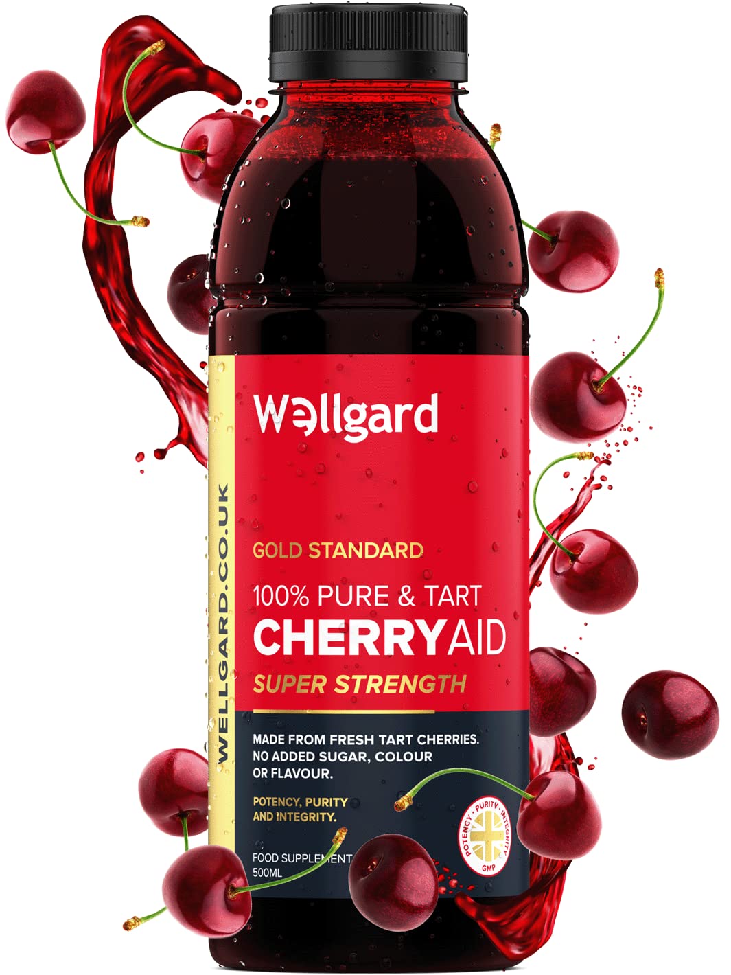 Wellgard Tart Cherry Juice – 100% Montmorency CherryAid, 500ml
