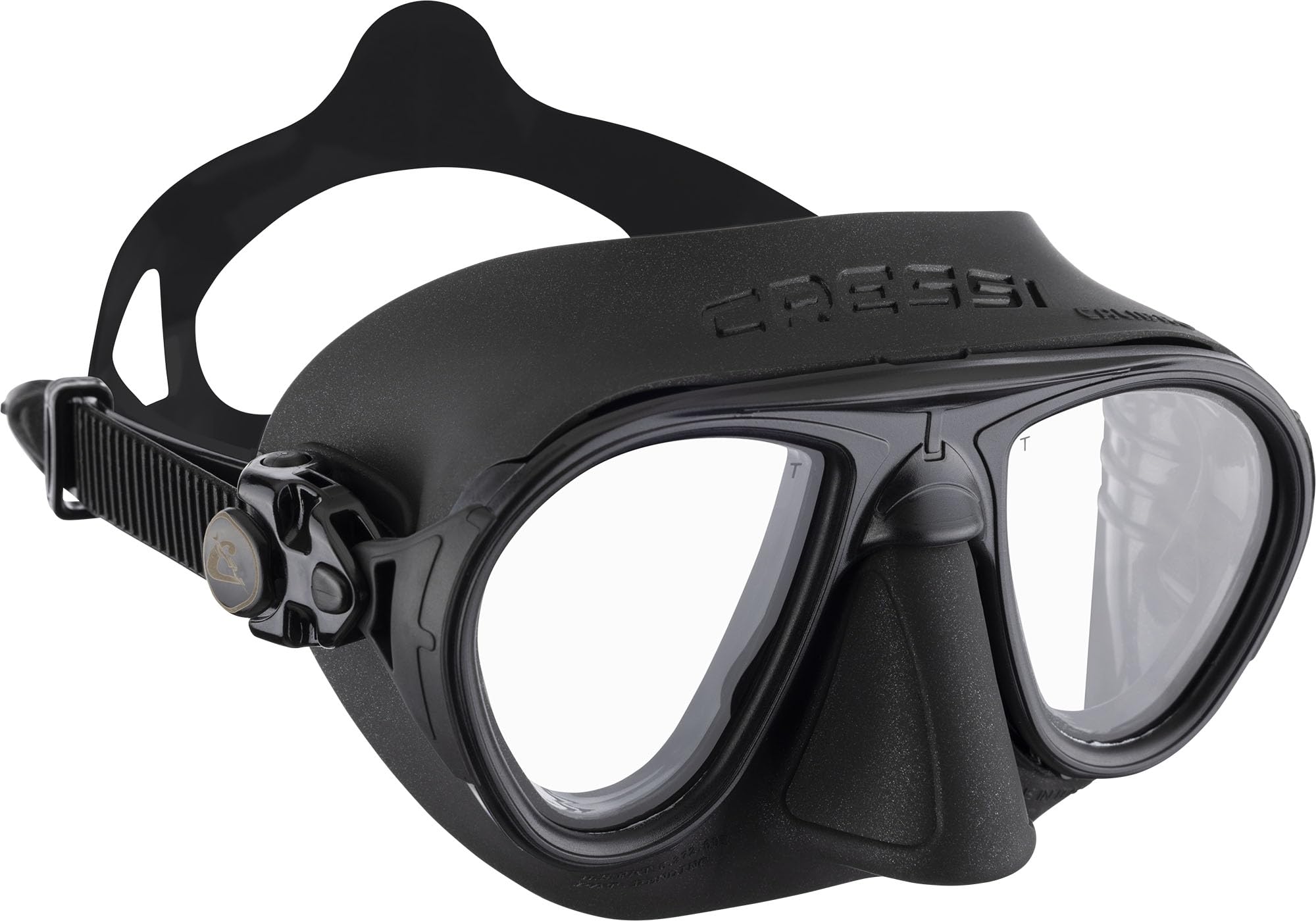 Cressi Calibro Anti-Fog Diving Mask | Low Volume Freediving Gear - Black