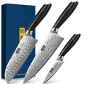 HOSHANHO 3-Piece Kitchen Knife Set | High Carbon Powder Steel Cutlery