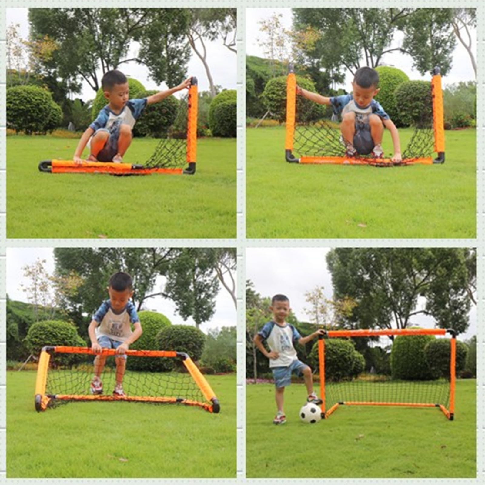 LZHDZQD Kids Football Goal Set – Portable Indoor & Outdoor Soccer Net