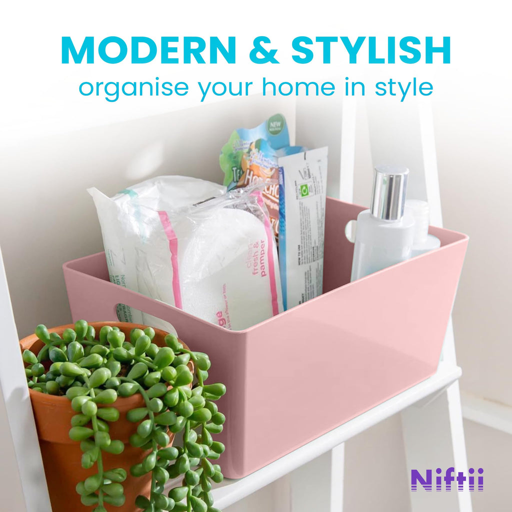 Niftii Storage Boxes | Kitchen Storage & Organisation Baskets 5-Pack 3.9L - image 5
