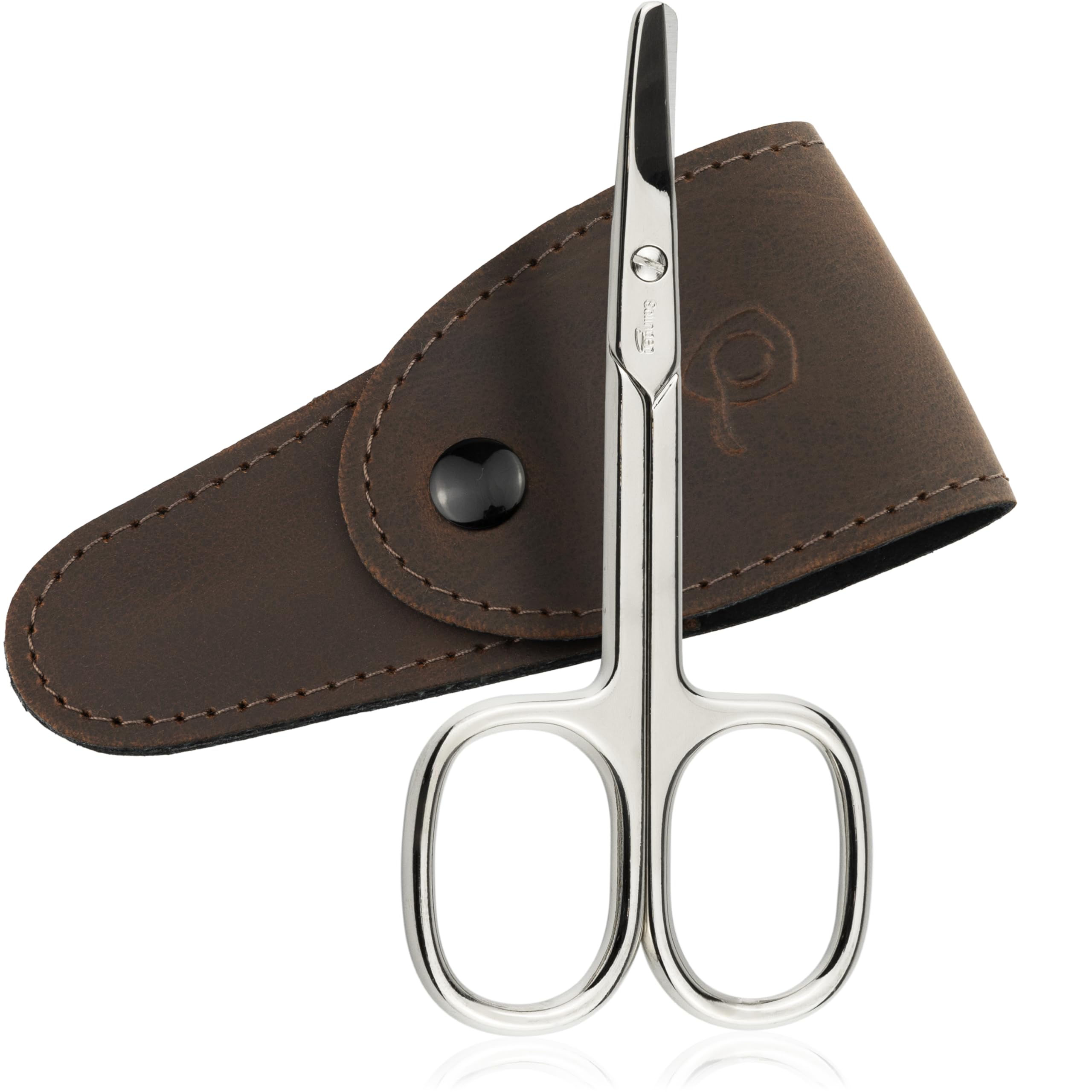 marQus Solingen Rounded Nail Scissors – German Steel Manicure Tool with Case