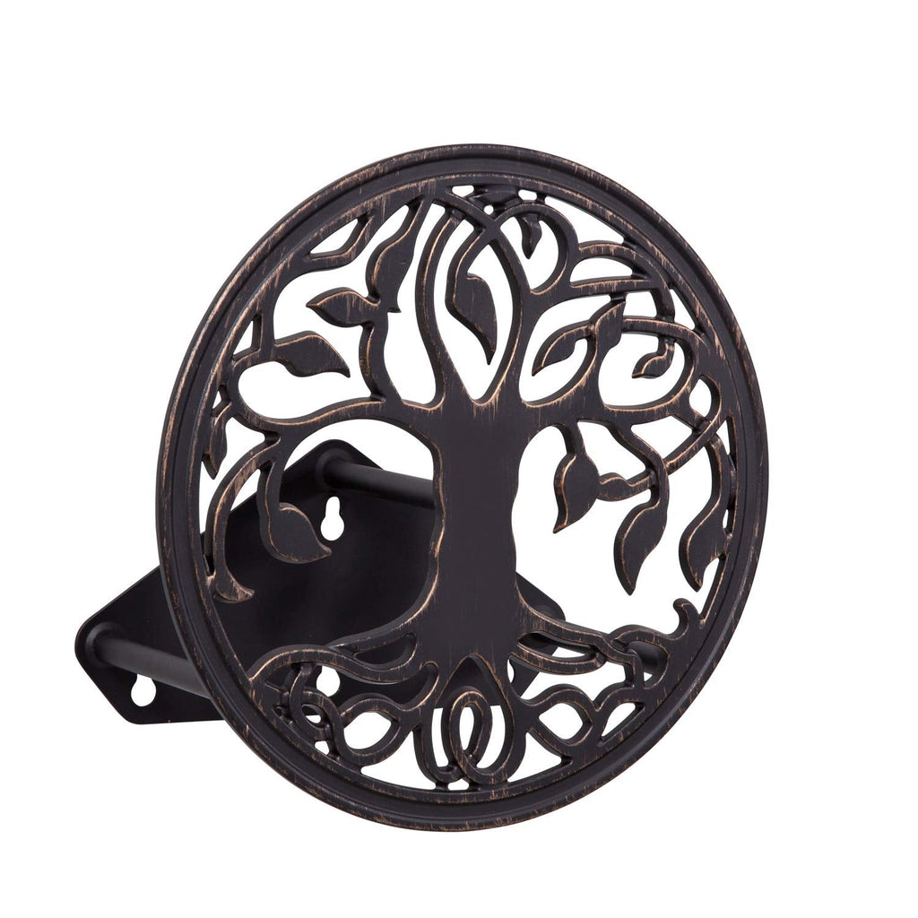 Liberty Garden Tree of Life Wall Mount Hose Hanger | Cast Aluminum