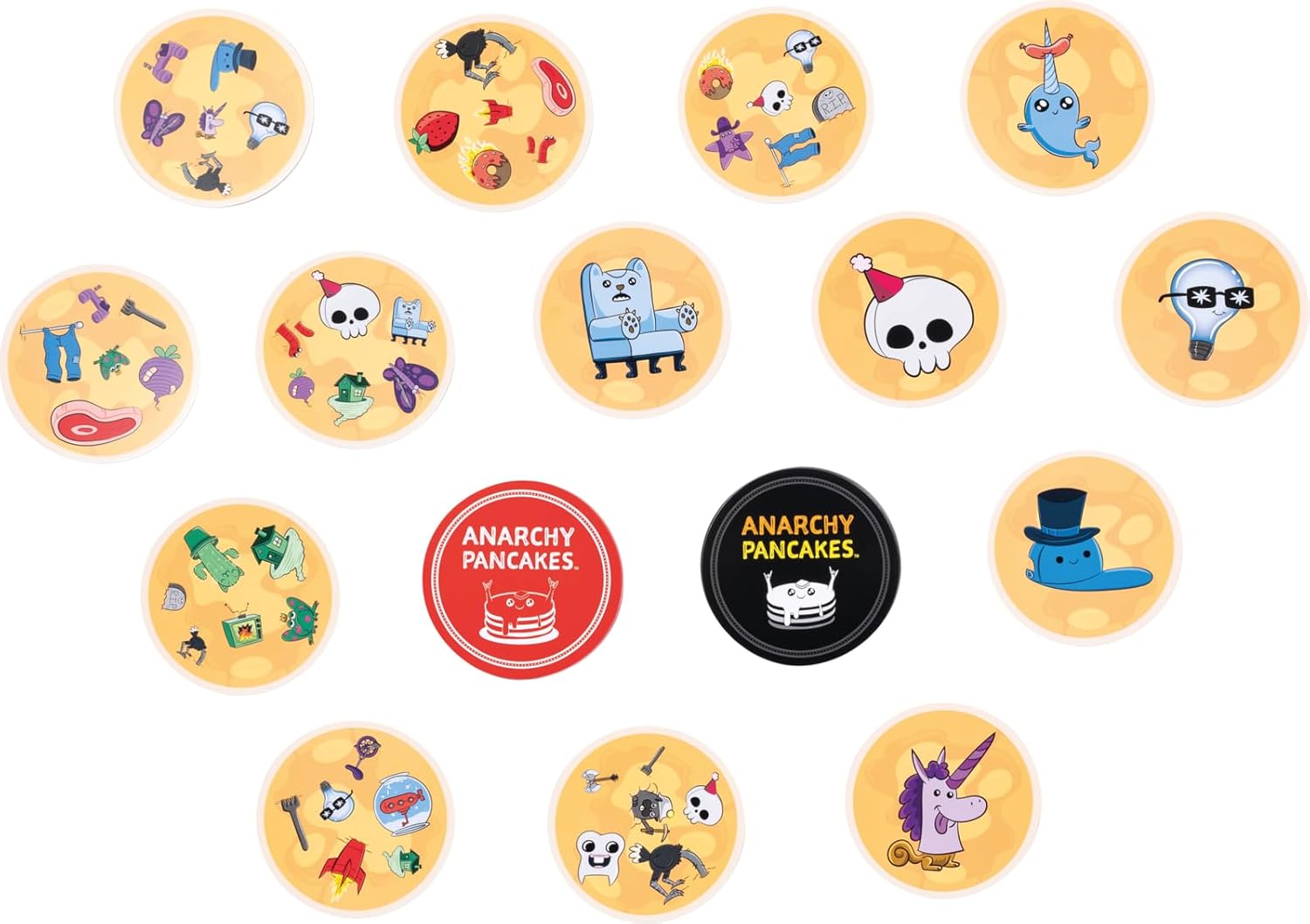Anarchy Pancakes Card Game by Dobble & Exploding Kittens - Snaps