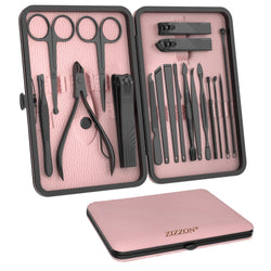ZIZZON 18-in-1 Nail Grooming Kit | Stainless Steel Manicure Set