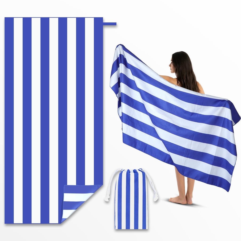 Anavasi Microfibre Beach Towels for Adults, 1 Pack 180 x 90cm 100% Recycled - image 1