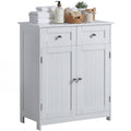 Bath Vida Priano Freestanding 2 Drawer 2 Door Bathroom Floor Cabinet, White - image 1