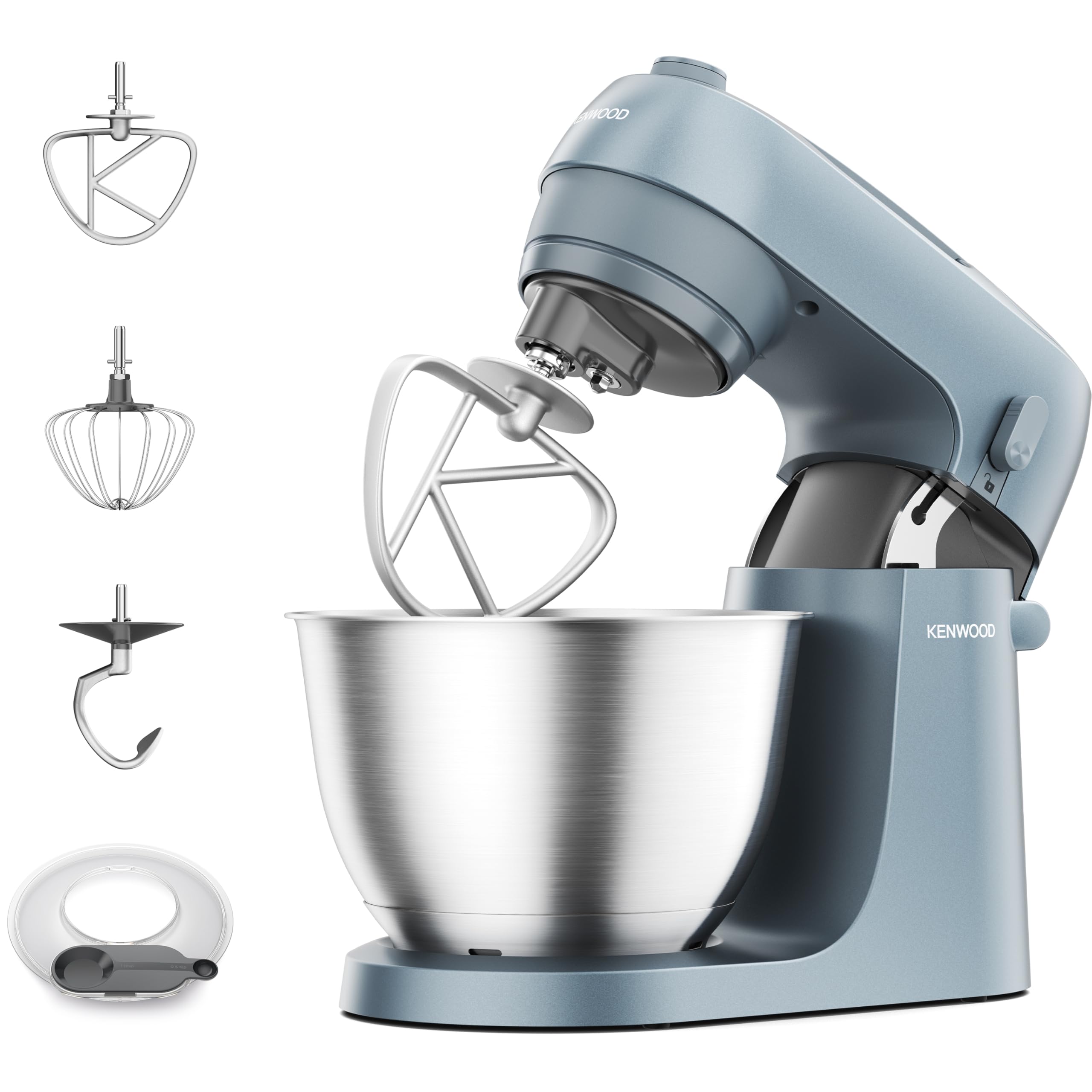 Kenwood Go Collection Stand Mixer – Compact Baking Tool, Storm Blue