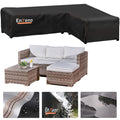 Enzeno L-Shaped Garden Sofa Cover - 420D Waterproof Oxford Fabric (210cm)