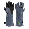 HITBOX Heat Resistant Leather Welding Gloves – 16 Inch Kevlar Stitching