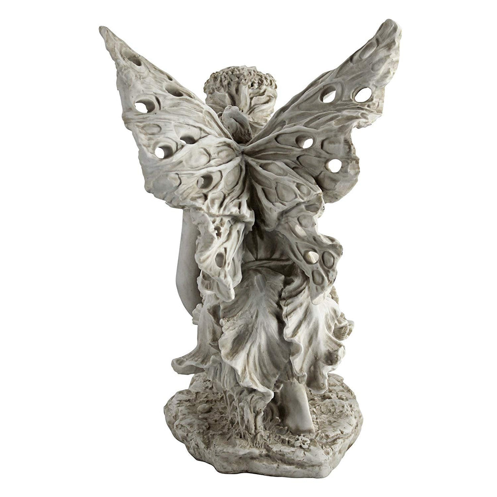 Design Toscano Fiona Flower Fairy Garden Statue – 17 Inch Resin