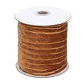 Jolof Store Copper Velvet Ribbon – 3/8 Inch x 50 Yards for Crafts