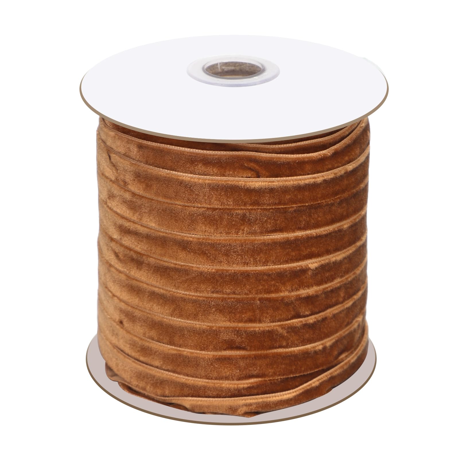 Jolof Store Copper Velvet Ribbon – 3/8 Inch x 50 Yards for Crafts