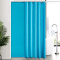 Furlinic Extra Long Shower Curtain | Waterproof Teal Fabric – 94x78
