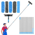 5m Telescopic Window Cleaning Kit | 11 Pcs Squeegee Scrubber