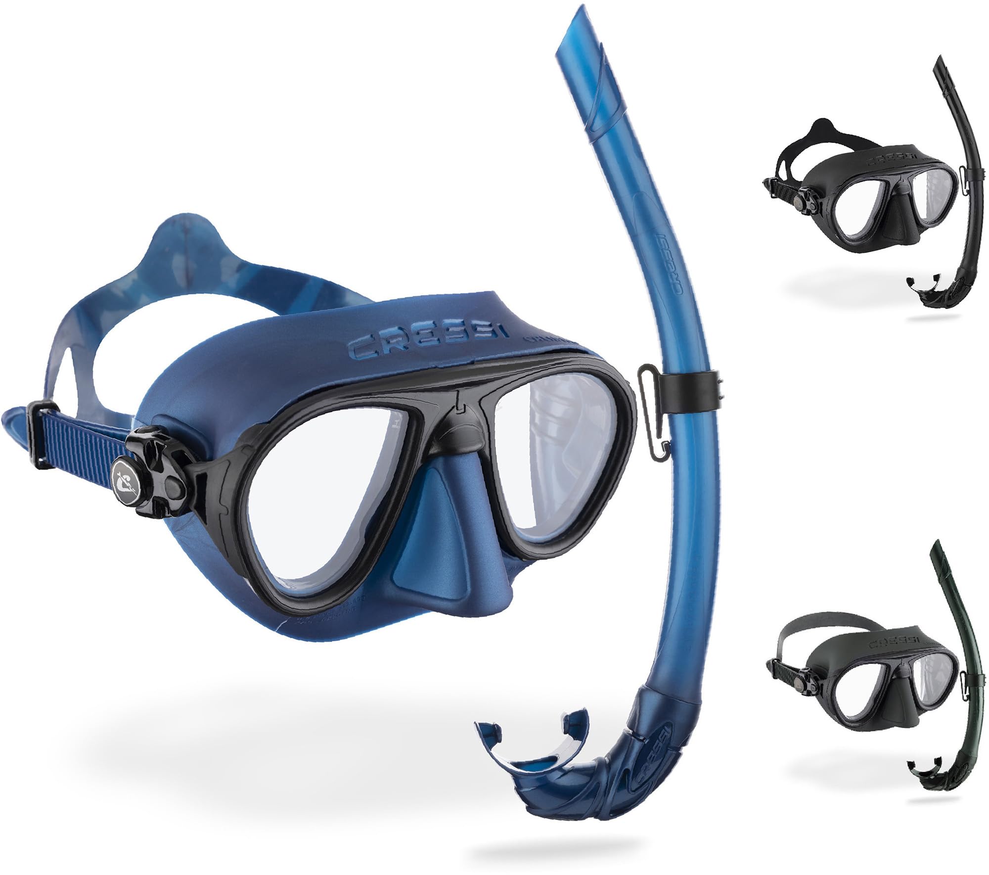 Cressi Calibro & Corsica Snorkeling Set – Silicone Mask & Snorkel
