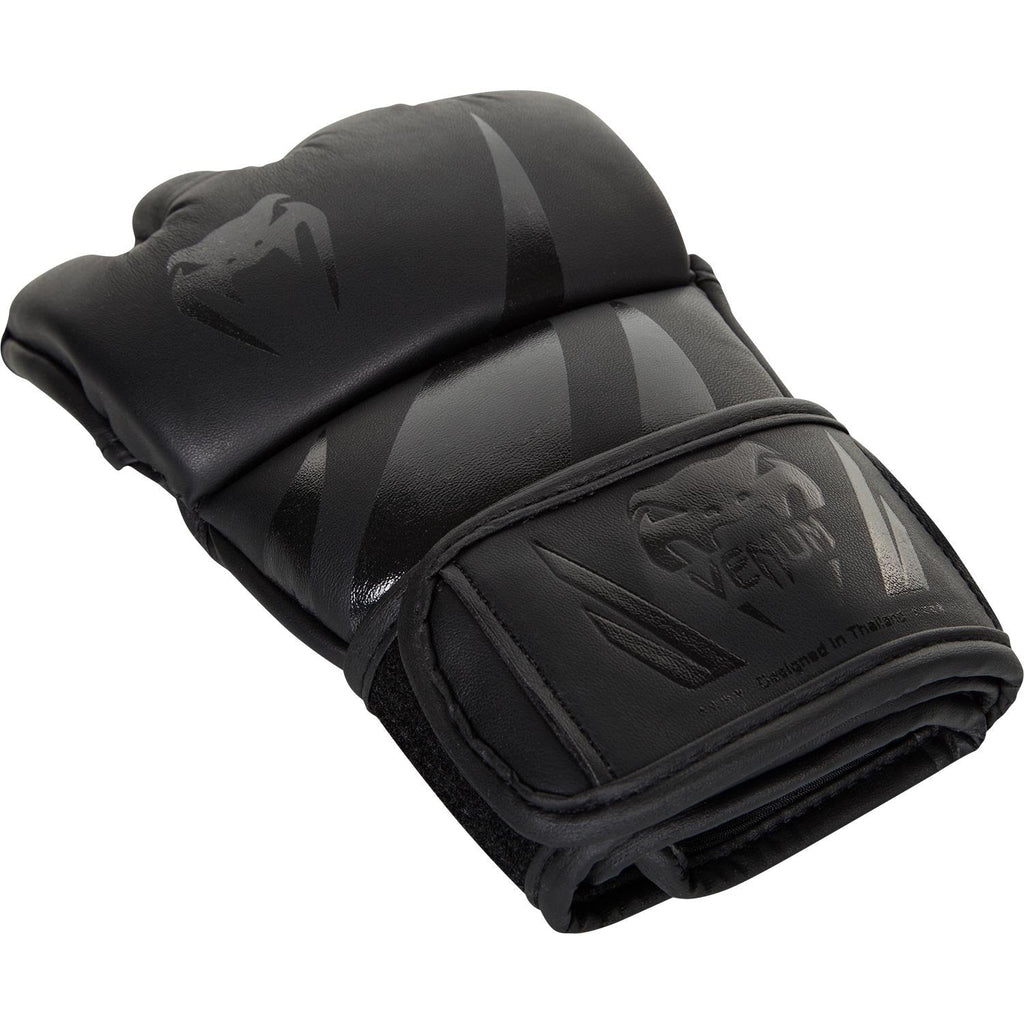 Venum Challenger MMA Gloves – Matte Black Layered Foam Sparring Gear