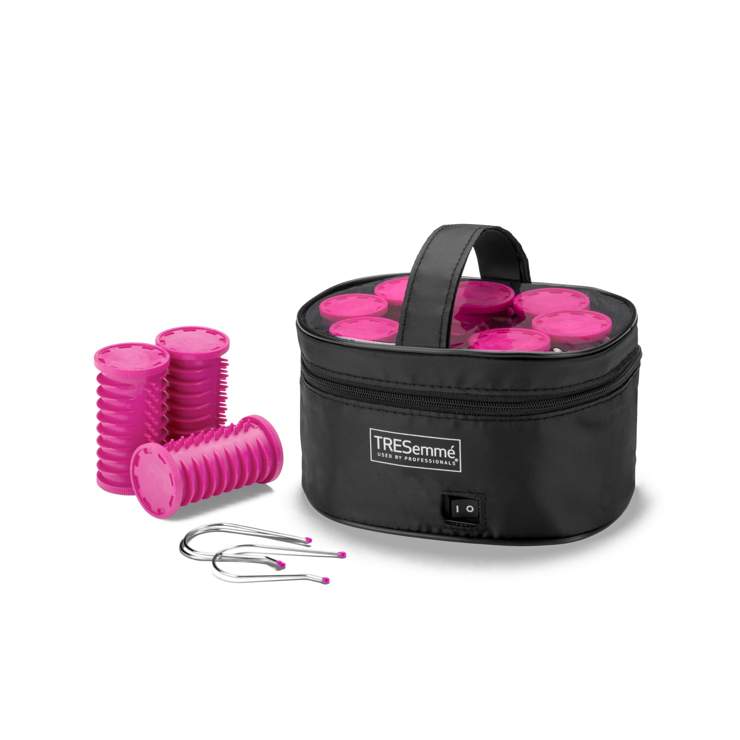 TRESemme 32mm Heated Volume Rollers | 10 Large Pink Hair Rollers & Pins