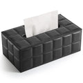 GORESE Marble PU Leather Rectangular Tissue Box Holder | Modern Dispenser