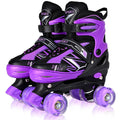Kids Roller Skates – Adjustable Beginner Skates with Light Up Wheels