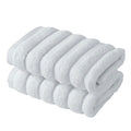 BERIBO Cloud Turkish Towel Set 100% Cotton 620gsm Alpine White, 2 Face Flannels - image 1