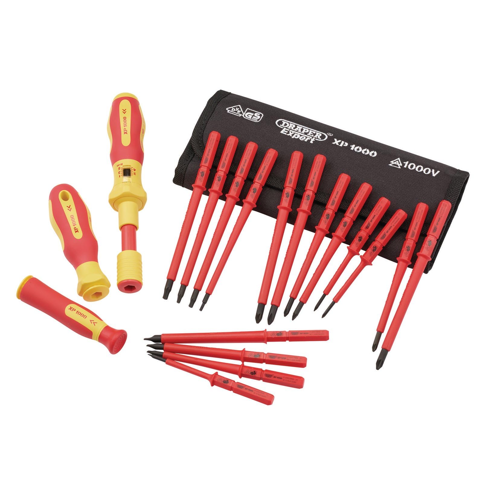 Draper XP1000 19 Piece Precision VDE Insulated Screwdriver Set