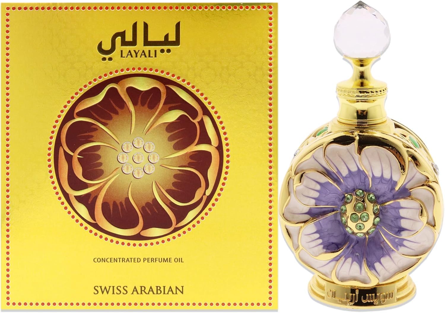 Swiss Arabian Layali - Luxury Floral Oud Perfume Oil Attar - 15 ml