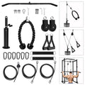 LFJ Cable Pulley System Home Gym | Lat Pull Down Machine with 3 Handles